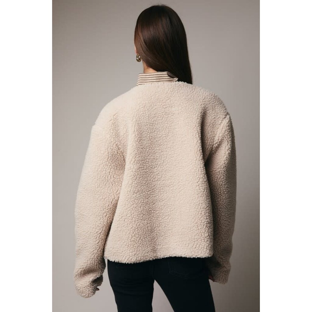 Sunday Edition Sunday Edition Round Neck Sherpa Coat