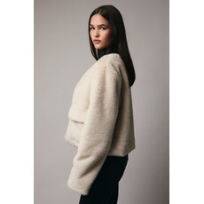 Sunday Edition Sunday Edition Long Sleeve Faux Fur Coat