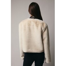 Sunday Edition Sunday Edition Long Sleeve Faux Fur Coat