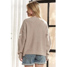 Adora Adora Star Pattern Cardigan