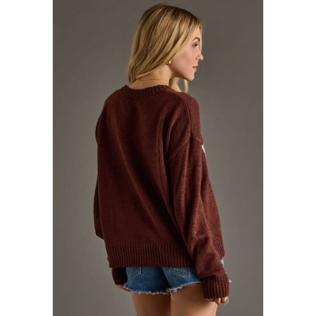 Panache Apparel Panache Apparel Wine Weather Sweater