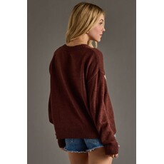 Panache Apparel Panache Apparel Wine Weather Sweater