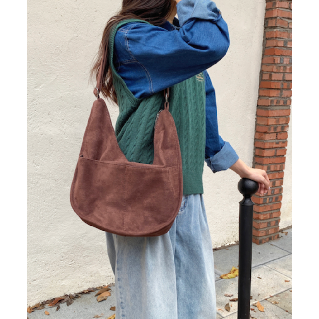 Pretty Persuasions Pretty Persuasions Suede Hobo Bag