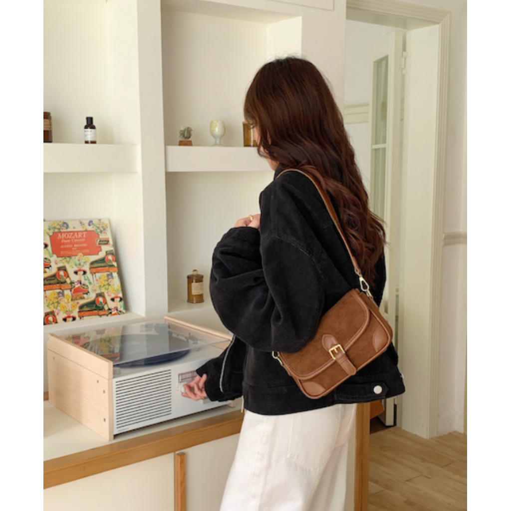 Pretty Persuasions Pretty Persuasions Suede Shoulder Bag