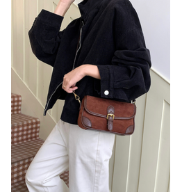 Pretty Persuasions Suede Shoulder Bag