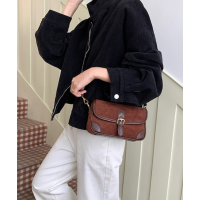 Pretty Persuasions Suede Shoulder Bag