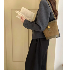 Pretty Persuasions Microfiber Bucket Bag