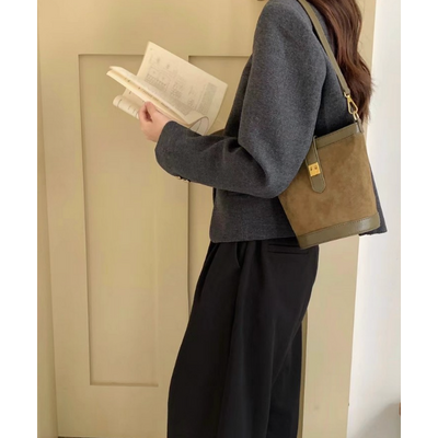 Pretty Persuasions Microfiber Bucket Bag