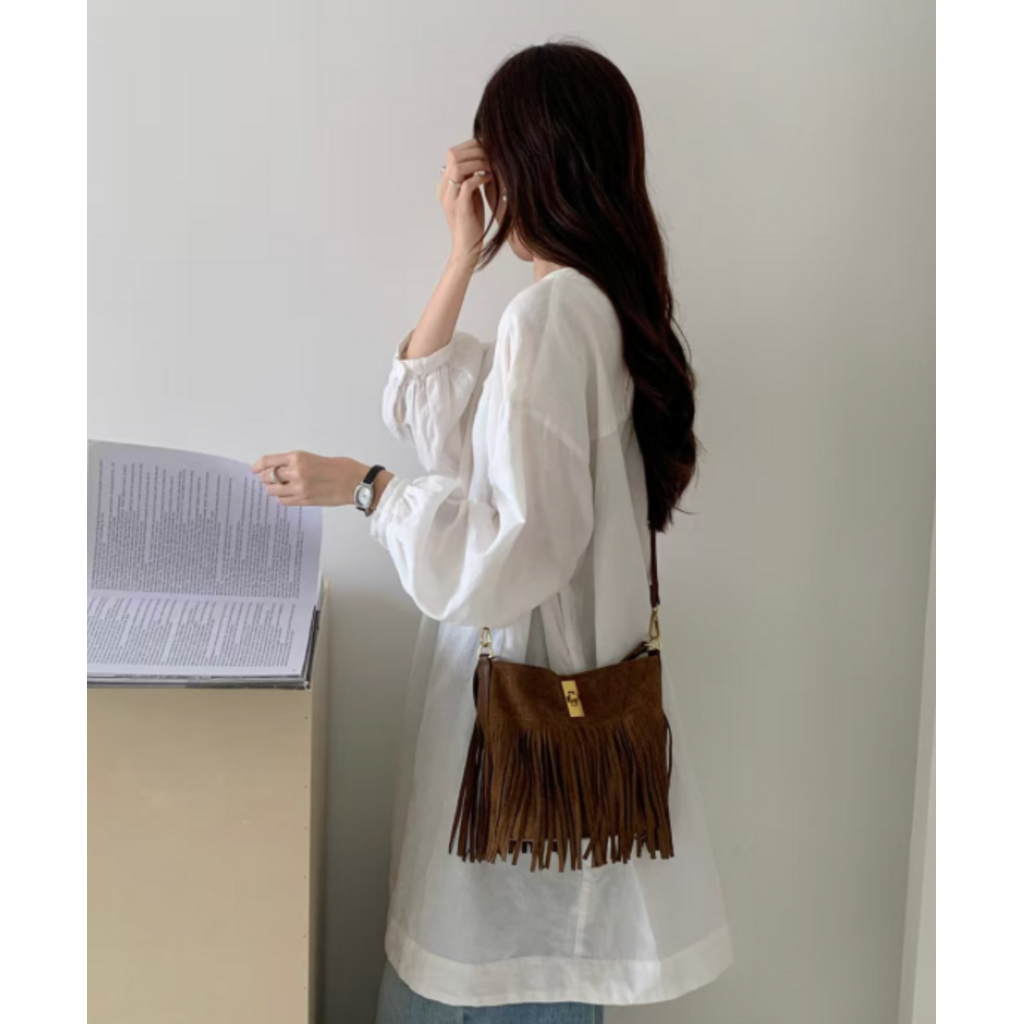 Pretty Persuasions Pretty Persuasions Bucket Bag Crossbody