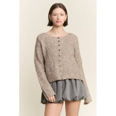 Jade By Jane Button Front Sweater