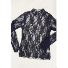 Jade By Jane Jade by Jane Floral Print Lace Long Sleeve Top