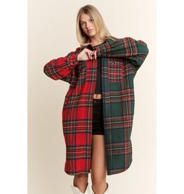 Jade By Jane Reverse Colorway Flannel Jacket
