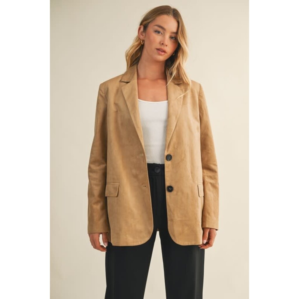 Mustard Seed Mustard Seed Suede Blazer Jacket