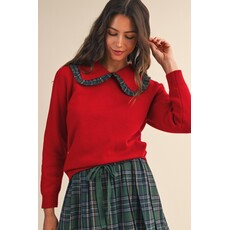 Anniewear Anniewear Christmas Plaid Sweater