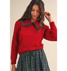 Anniewear Christmas Plaid Sweater