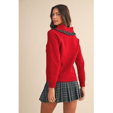 Anniewear Anniewear Christmas Plaid Sweater