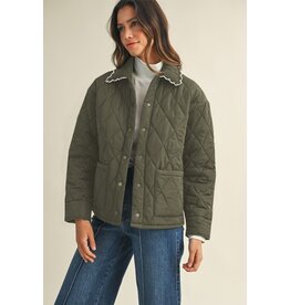 Anniewear Scallop Trimmed Quilted Jacket