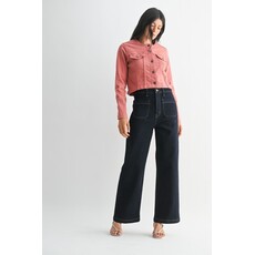 Just Black Denim Just Black Denim Patch Pocket Wide Leg Jean