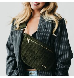 Pretty Simple Suede Westlyn Woven Bum Bag