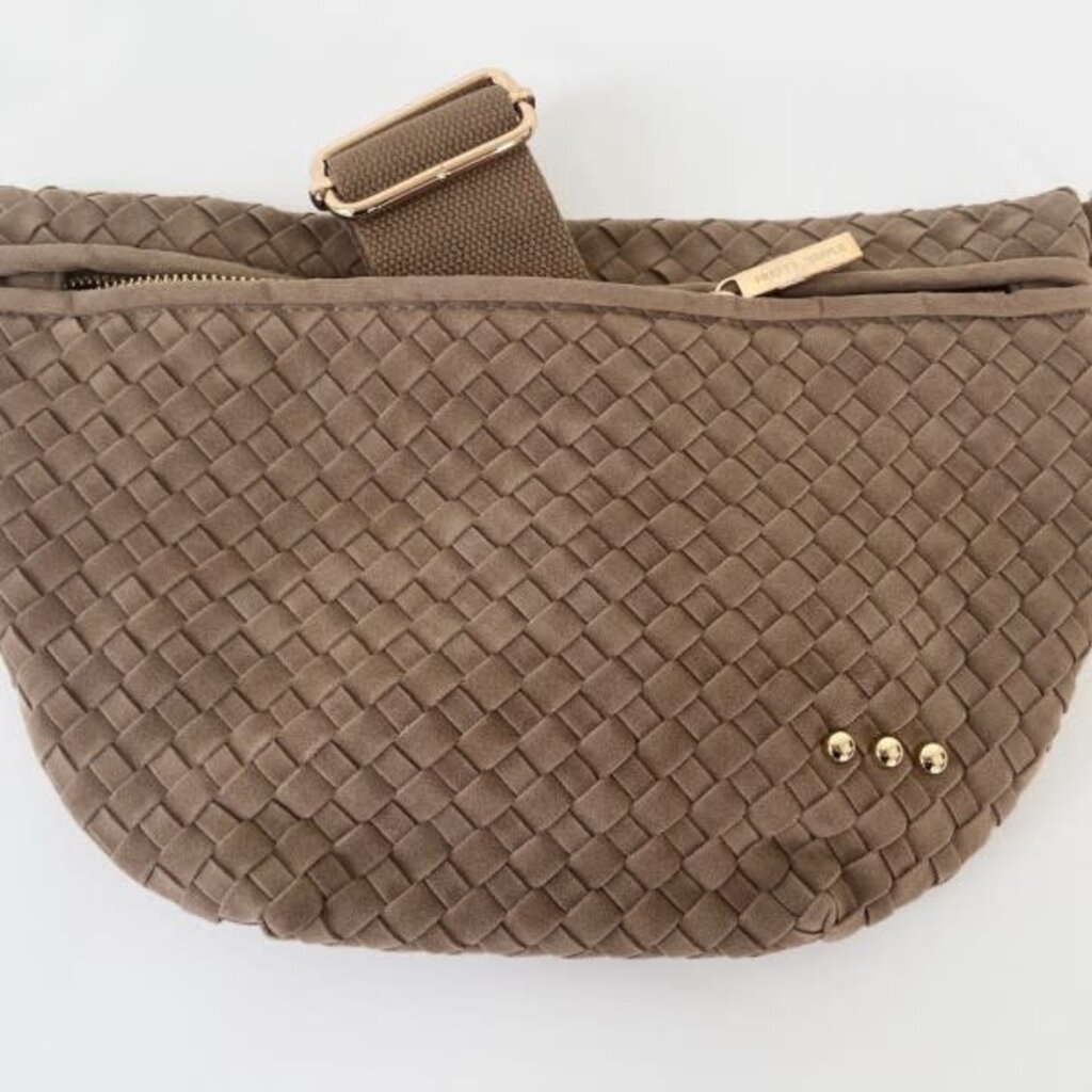 Pretty Simple Pretty Simple Suede Westlyn Woven Bum Bag