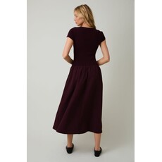 Sunday Edition Sunday Edition Short Sleeve Woven Midi Dress