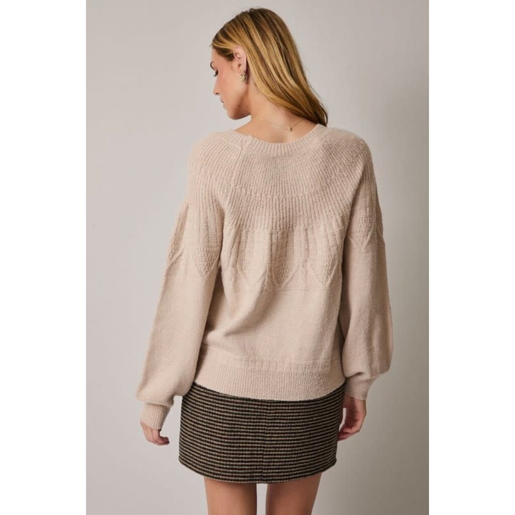 Sunday Edition Sunday Edition Long Sleeve Textured Detail Sweater