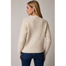 Sunday Edition Sunday Edition Mock Neck Flower Embroidered Sweater