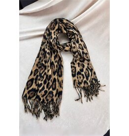 Leto Collection Leopard Scarf