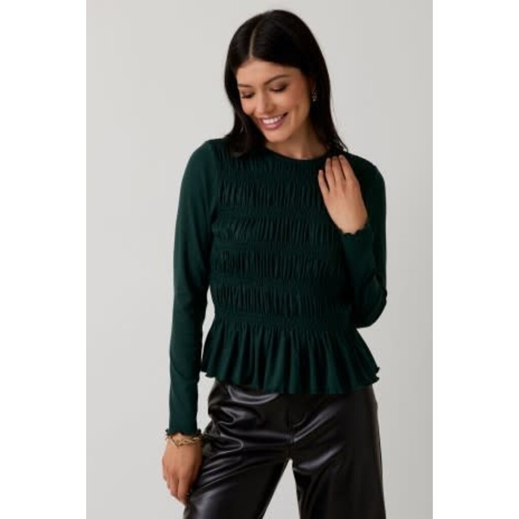 Sunday Edition Sunday Edition Long Sleeve Smocked Top