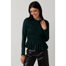 Sunday Edition Sunday Edition Long Sleeve Smocked Top