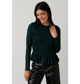 Sunday Edition Long Sleeve Smocked Top