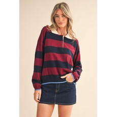 &Merci &Merci Striped Rugby Sweater