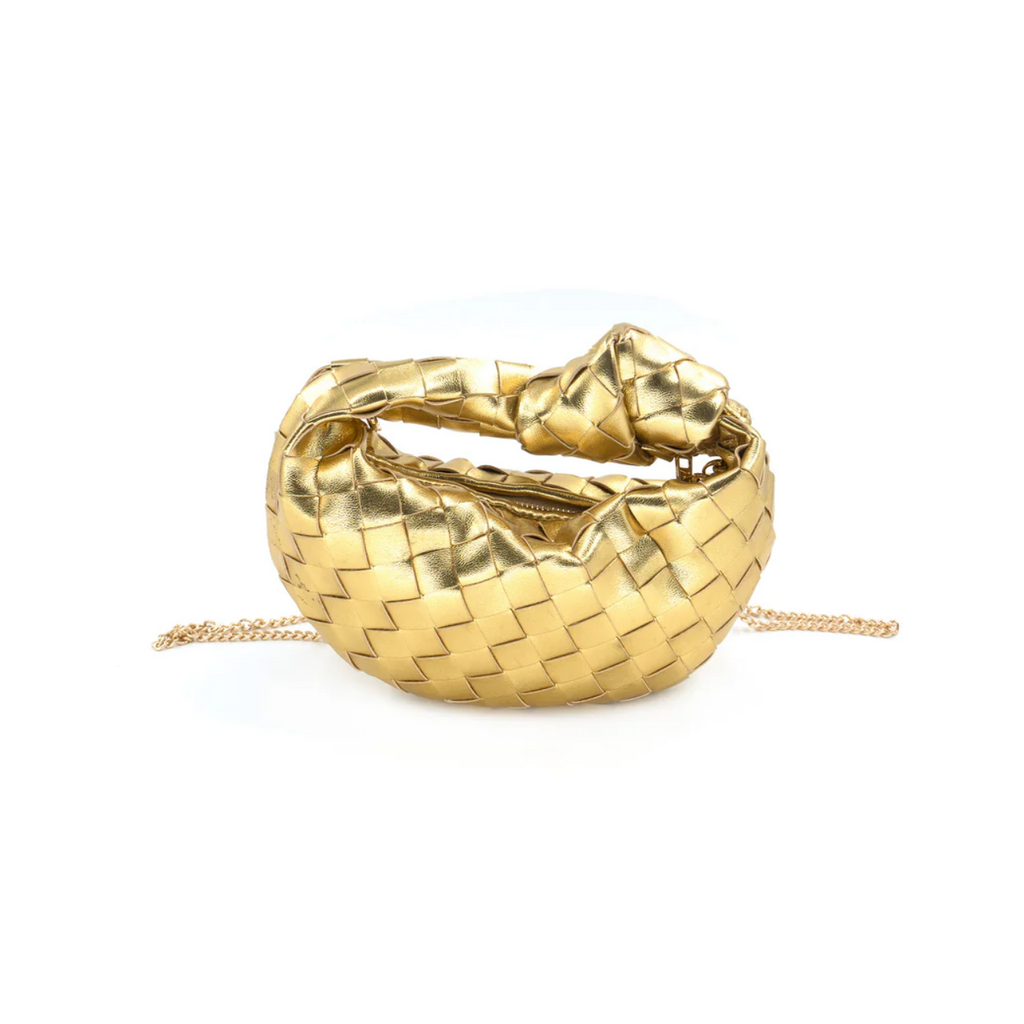 BC Bags BC Bags Woven Evening Bag with Knot Detail