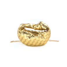 BC Bags BC Bags Woven Evening Bag with Knot Detail