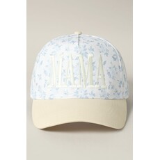 Fashion City Fashion City Mama Embroidered Flower Pattern Hat