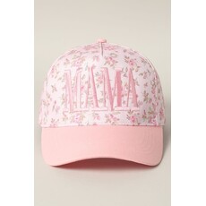 Fashion City Fashion City Mama Embroidered Flower Pattern Hat
