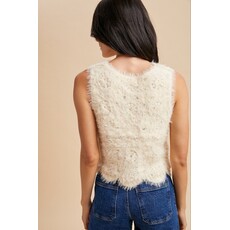 Anniewear Anniewear Eyelash Sequin Embellished Tank Top