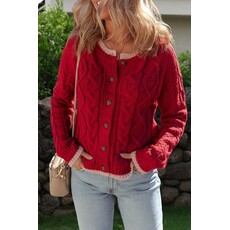 Fashion Works Fashion Works Cable Knit Cardigan