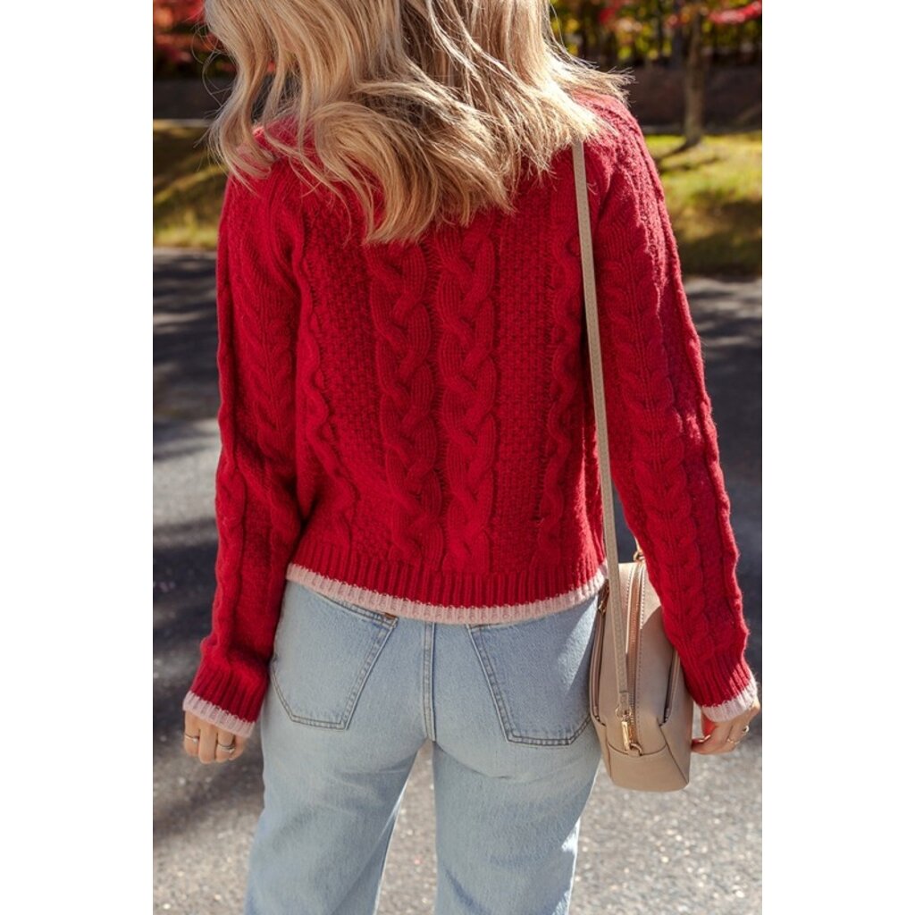 Fashion Works Fashion Works Cable Knit Cardigan