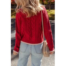 Fashion Works Fashion Works Cable Knit Cardigan