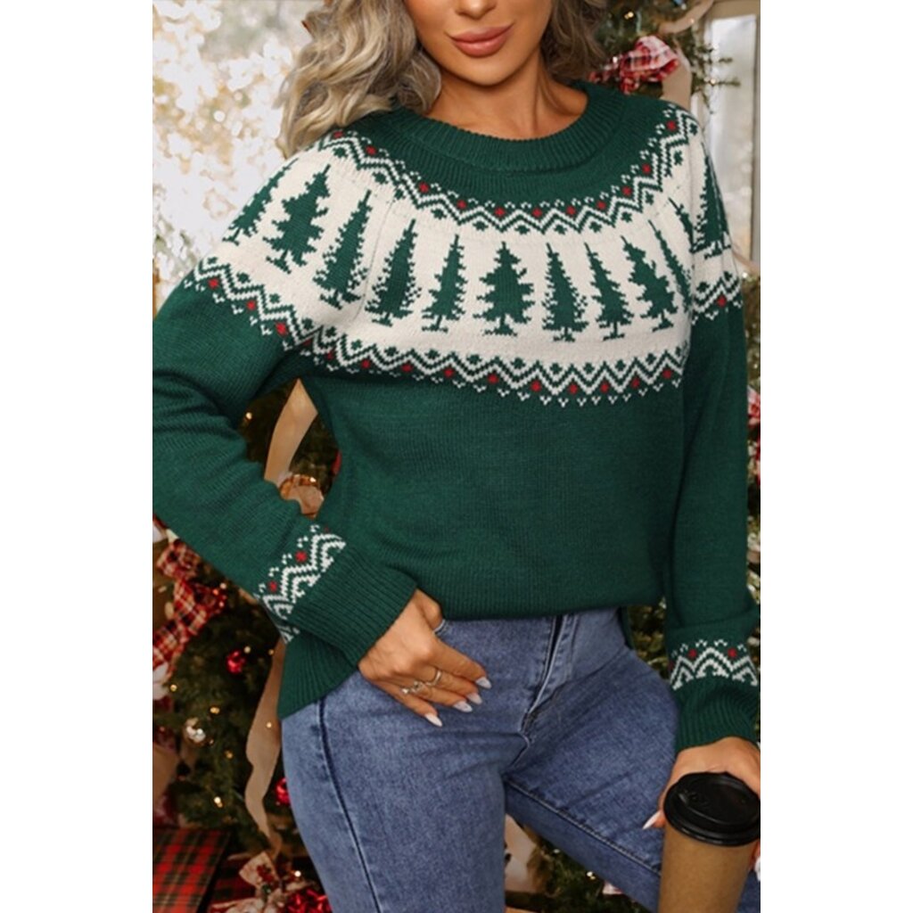 Fashion Works Fashion Works Christmas Tree Retro Sweater