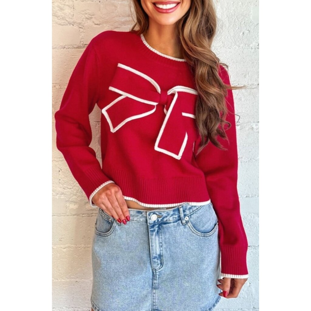 Fashion Works Fashion Works Big Bow Holiday Sweater