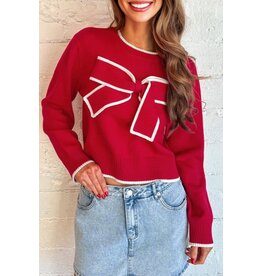 Fashion Works Big Bow Holiday Sweater
