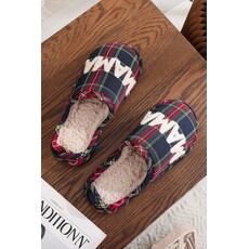 Fashion Works Fashion Works Retro Plaid Mama Slippers
