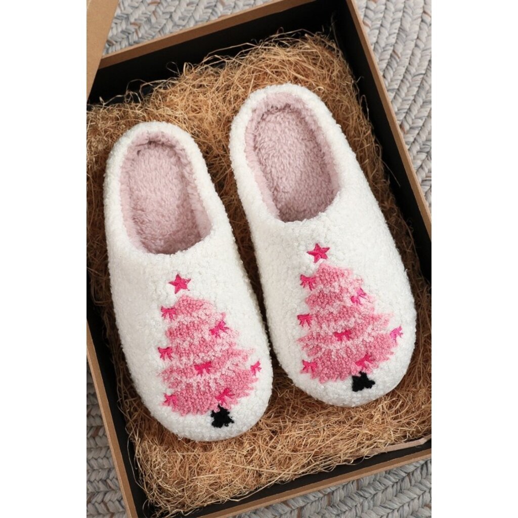 Fashion Works Fashion Works Christmas Tree Slippers