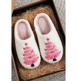 Fashion Works Christmas Tree Slippers