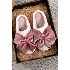 Fashion Works Fashion Works Ribbon Bow Slippers