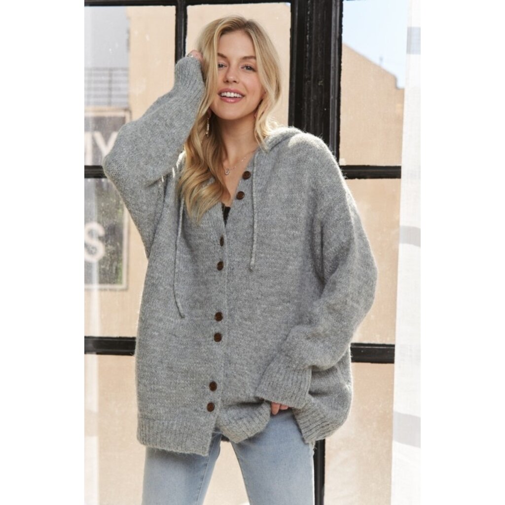 Adora Adora Oversized Hoodie Cardigan