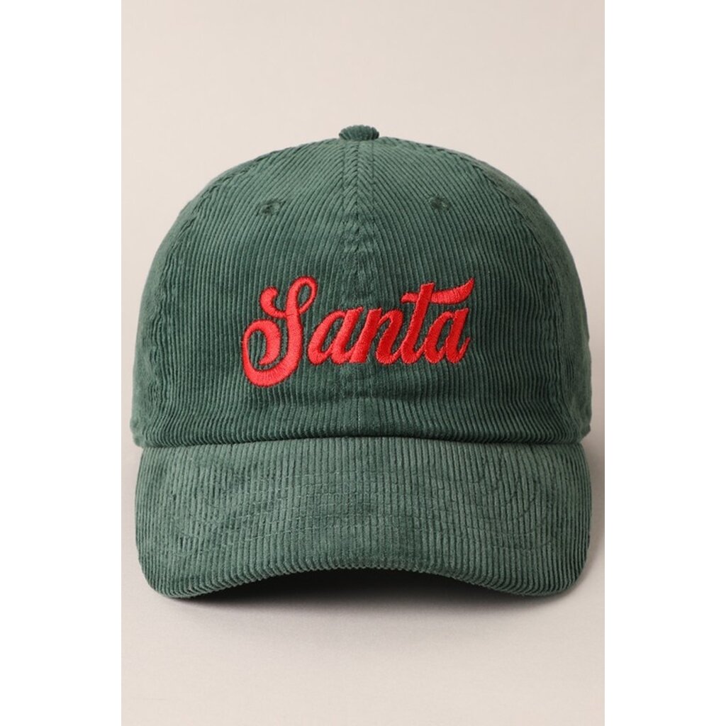 Fashion City Fashion City Santa Corduroy Baseball Cap