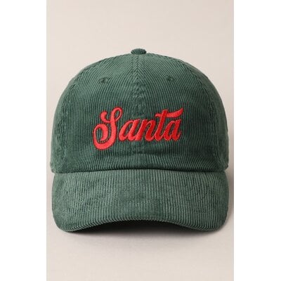 Fashion City Santa Corduroy Baseball Cap